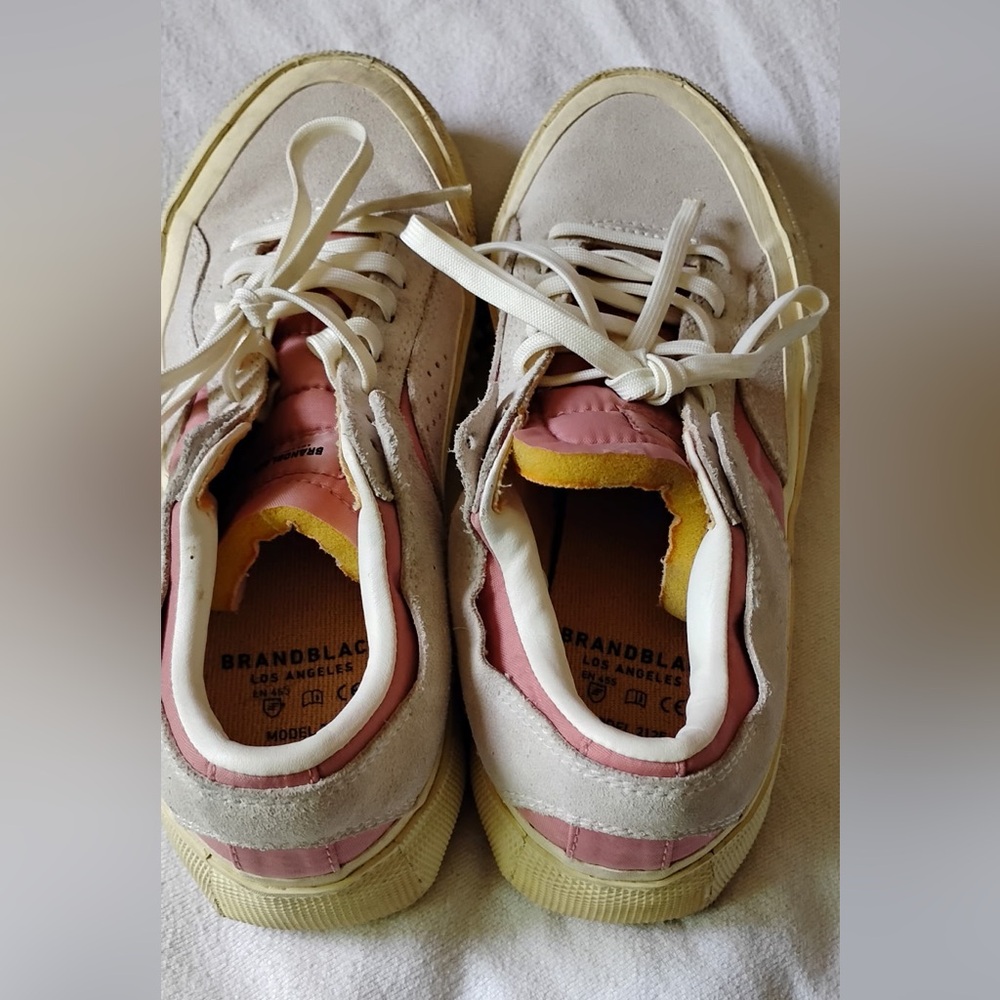 Brandblack Pink and Beige Sneakers